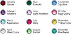 Engraved Couples Necklace with Birthstones Long Necklaces Any Name YP2492
