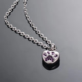 Engraved Heart Pets Paw Urn Necklace/Bracelet