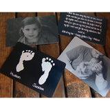 Personalized Laser Picture Wallet Insert for Father's Gift with Your Handwriting
