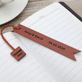 Engraved Leather Bookmark Book Mark Personalized Gift for Pastor