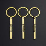 Engraved Text Keyring Scannable Song Code Keychain