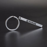 Engraved Text Keyring Scannable Song Code Keychain