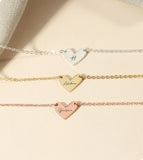 Engraved Name Bracelet Gold Heart - Personalized Gifts