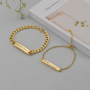 Personalized Engraved Stainless Steel Name Bracelet