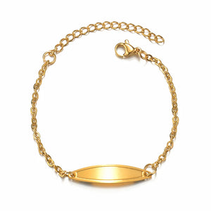 Personalized Stainless Steel Baby Name Bracelet