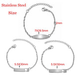 Personalized Stainless Steel Baby Name Bracelet