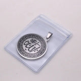 Engraved Islam Muslim Allah Stainless Steel Pendant Necklace