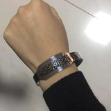Engraved Islamic Allah Shahada Bracelet Stainless Steel