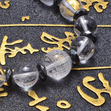 Heart Sutra Crystal Beads Bracelet Buddha Hematite Beaded Jewelry