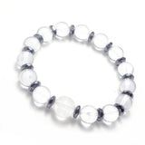 Heart Sutra Crystal Beads Bracelet Buddha Hematite Beaded Jewelry