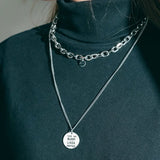 Engraving Machine Letter Name Lucky Number Date Pendants Necklace