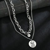 Engraving Machine Letter Name Lucky Number Date Pendants Necklace