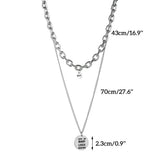 Engraving Machine Letter Name Lucky Number Date Pendants Necklace