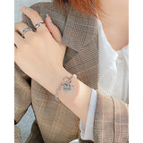 Engraving Name Stainless Steel Cuban Chain Couple Bracelets