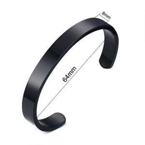 Personalized Couple Cuff Bracelets Stainless Steel Lover DIY Gift