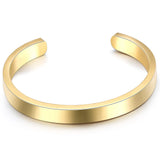 Personalized Couple Cuff Bracelets Stainless Steel Lover DIY Gift