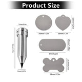 Engraving Tip Tool with 16 Metal Blanks Precision DIY Tool