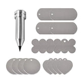 Engraving Tip Tool with 16 Metal Blanks Precision DIY Tool