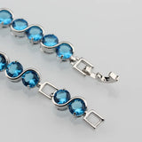 Natural Crystal Bracelet Health Silver Jewelry For Women