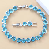 Natural Crystal Bracelet Health Silver Jewelry For Women
