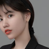 925 Silver Natural Freshwater Pearl Stud Earrings for Women