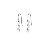 925 Silver Love Heart Drop Tassel Earrings, Summer Jewelry