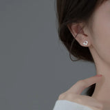 925 Silver Crystal Butterfly Earrings Wedding