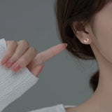 925 Silver Crystal Butterfly Earrings Wedding