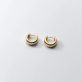 925 Silver Wide Circle Hoop Earrings for Women Wedding Party