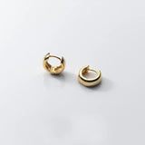 925 Silver Wide Circle Hoop Earrings for Women Wedding Party