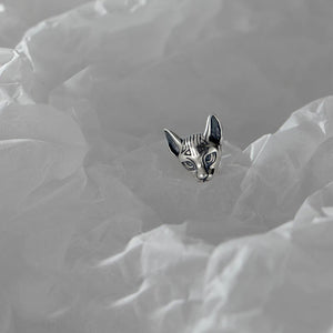 925 Sterling Silver Cat Earrings Hypoallergenic Kitten Studs Sensitive Ears