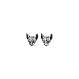 925 Sterling Silver Cat Earrings Hypoallergenic Kitten Studs Sensitive Ears