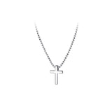 Classical Cross Wild Pendant Sterling Silver Female Necklace
