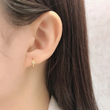 925 Silver Zircon Star Ear Buckle Women Earrings