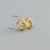 925 Silver Zircon Star Ear Buckle Women Earrings