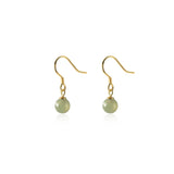 Light Green Stone Drop Earrings 925 Sterling Silver Jewelry