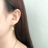 Vintage 925 Sterling Silver Coin Drop Earrings for Women Punk Fine Jewelry