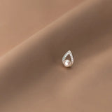 Classic Droplet Rhinestone Stud Earrings for Women