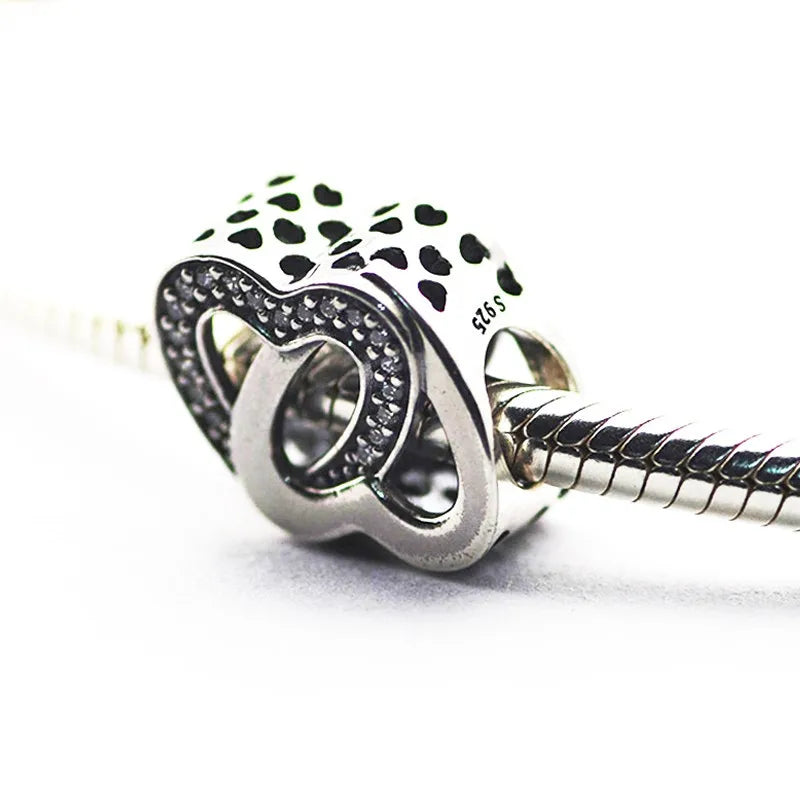 Entwined Love Charm for Beaded Bracelets