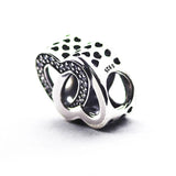 Entwined Love Charm for Beaded Bracelets