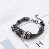 Black Metal Bracelets & Bangles for Party Wedding, B151