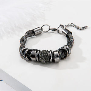 Black Metal Bracelets & Bangles for Party Wedding, B151