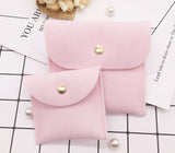 Velvet Jewelry Gift Pouch Dust Proof Storage Pink