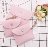 Velvet Jewelry Gift Pouch Dust Proof Storage Pink
