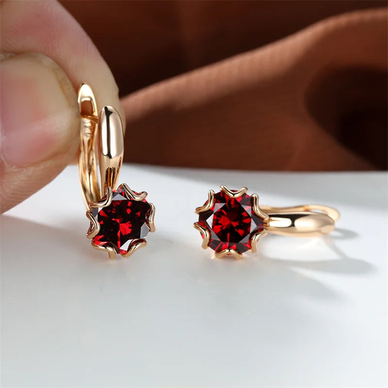 Emerald Green Crystal Wedding Earrings for Women Clip Earrings