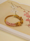 Epiphany Autumn Peach Hand-woven Vintage Ethnic Style Bracelet