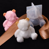 3D Bear Epoxy Mold Phone Holder Silicone DIY Crafts Decorations Car Accessories