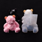 3D Bear Epoxy Mold Phone Holder Silicone DIY Crafts Decorations Car Accessories