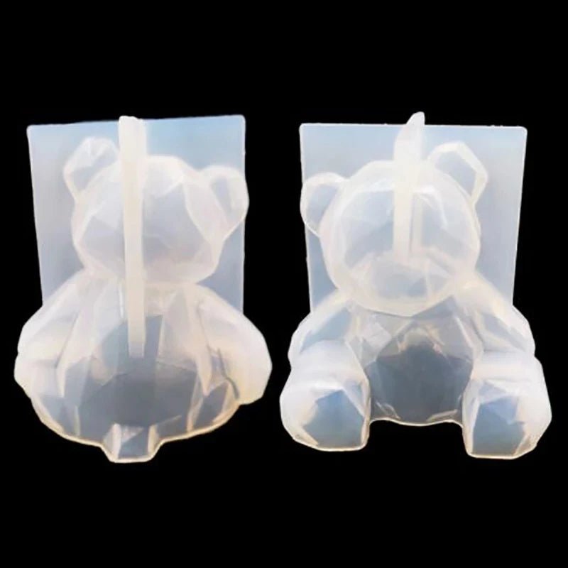 3D Bear Epoxy Mold Phone Holder Silicone DIY Crafts Decorations Car Accessories