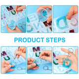 Epoxy Mold Set with Hand Drill, Drill Bits, Keyrings, Screw Pins